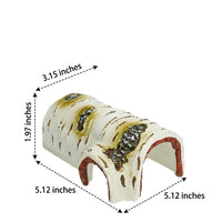 Realistic Reptile Hide and PVC Reptile Hide, Crested Gecko Enclosure Accessories for Turtle and Reptile, Hollow Interior Shelter