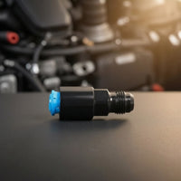 Aluminum EFI Fuel Fitting Adapter Black Anodized Fuel Line Adapter with Clip High-Strength Corrosion-Resistant for Mechanics