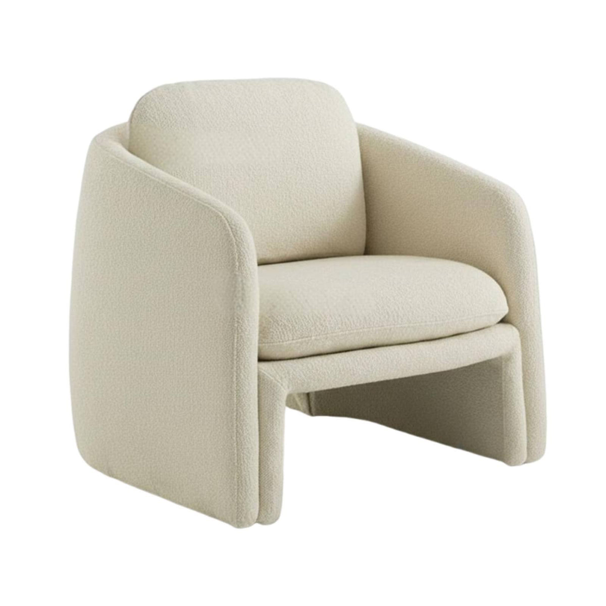 Wabi-Sabi Aesthetic Upholstered Armchair Designer Design Upholstered Tub Chair Luxurious Cushioning Lounge Seating Sculptural Form for Interior Designers, Homeowners, Readers, Living Room, Bedroom, Reading Nook, Reception Area