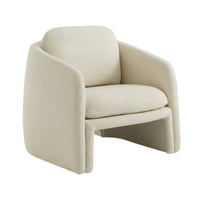 Wabi-Sabi Aesthetic Upholstered Armchair Designer Design Upholstered Tub Chair Luxurious Cushioning Lounge Seating Sculptural Form for Interior Designers, Homeowners, Readers, Living Room, Bedroom, Reading Nook, Reception Area