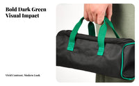 Green Trim Handheld Tool Bag Portable Zippered Tool Bag