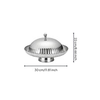 Cake Stand with Dome Polished Cloche Serving Tray Versatile for Hosts