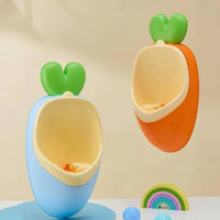 Wall-Mounted Boy's Urinal Easy to Clean Boys Standing Urinal Spill-Resistant Wall-Mounted Kids Toilet for Young Children