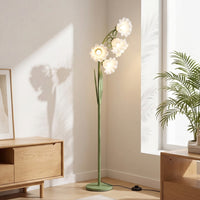 Flower Floor Lamp Modern Floral Floor Lamp Slim Sculptural for Readers, Living Room, Bedroom