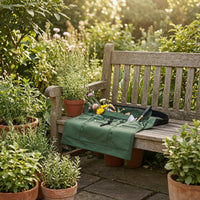 Waterproof Harvest Apron with Pockets Hands-Unrestricted Gardening Apron with Pockets Wide Opening Large Capacity for Gardeners, Florists, Orchard