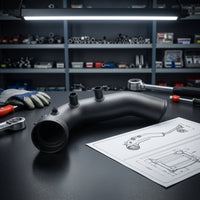 Long-Lasting Intake Pipe Kit High Performance Intake Tube with Silicone Couplers Automotive Coupler Aftermarket for Car Enthusiasts, Engine Bay, Turbo Customization