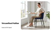 Italian Minimalist Design BalletItalian contemporary design Dining Chair Modern visual accentuate Seat Space-Saving Household Furnishing Ergonomic Curved spinerest for Apartment Dwellers, Interior Designers, Hotel, Kitchen, Living Room, Office