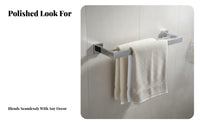 Heavy-Duty Wall-Mounted Towel Shelf Rust-Resistant Wall-Mounted Washroom Organizer Collection Modern Design Bathroom Accessory Set Easy Installation for Hotel Operators, Property Managers, DIY Enthusiasts, Laundry Room, Kitchen