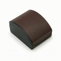 Watch Box with Hinged Lid Litchi-Grain Leatherette Watch Box Curved Flip-Top for Jewelers, Jewelry Packaging, Gift Presentation