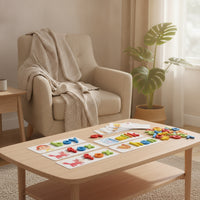 Spelling Game with Flash Cards Educational Spelling Game with Cards Letter Matching Toy Lowercase Wooden Matching Letters Toy