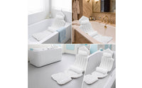 Ergonomic Full Body Bath Pillow Non-Slip Bathtub Pad with Neck Pillow for Adults