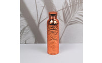 Hammered Sport Water Bottle Long-Lasting Sports Water Bottle Single-Walled Slim for Hikers, Commuters, Daily Hydration, Hiking, Gym