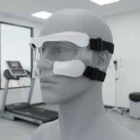 Shock-Resistant Resistant Basketball Nose Mask PC Material Basketball Face Mask Lightweight Safeguarding Face Guard for Athletes, Training