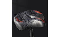 PU Leather Wide Bike Saddle Breathable Comfort Bike Saddle Widened Cycle Part Pressure Relief