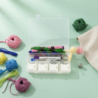 Embroidery Thread Winding Board Rectangular Floss Winding Board Slotted Cross Stitch Thread Organizer