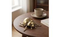 Figurine Carved Brass Retro Desktop Ornament for Tea Table