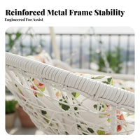 Indoor & Outdoor Use Freestanding Basket Swing Comfortable Freestanding Swing Chair Sturdy and Long-Lasting Hanging Seat Stable Base for Children, Adults, Homeowners