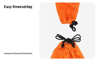 Long Drawstring Bag Multipurpose Cover Umbrella Carrying Sleeve for Journeyers, Photographers, Hiking, Camping
