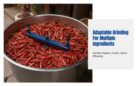 Commercial Grain Powder Machine, Stainless Steel, Large Capacity, For Chili, Pepper, Spices
