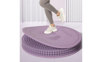 Embossed Jump Rope Mat Wave Pattern Round Exercise Mat Footprint Graphics Jumping Rope Pad Raised Edge