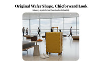 long-lasting rigid-shell crumb-texturedTextured Luggage Telescopic Handle Trolley Case rigid-shell Protection Rolling Suitcase 360° rollers for Frequent Flyers, Young Adults, journey, journeys, Airports, Business journey