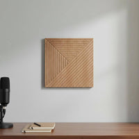 Wood Grain Acoustic Panel Texture Decorative Wall Panel Flame Retardant Self Acoustic Foam for Office