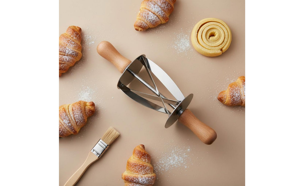 Croissant Cutter Efficient Cutting Croissant Cutter Triangle Pastry Cutter Food-Grade Material Baking Supply Easy To