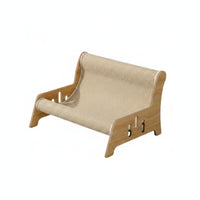 Wear-Resistant Feline Scratcher Sofa Extra Large Feline Scratch Lounge Low Dust Pet Furniture 2-in-1 Design for Indoor, Home