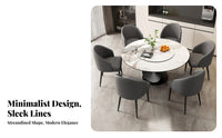 Nordic Aesthetic Upholstered Dining Armchair Modern Minimalist Upholstered Armchair Ergonomic Design Household Furniture Thick Padding for Homeowners, Restaurant Owners, Hotel Managers, Cafe, Living Room, Kitchen, Bedroom