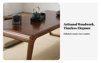 Serene-Inspired Design Japanese brew Table Space-Saving Floor Desk Multi-Functional Indoor Furniture Easy to Clean for Minimalism Lovers, Minimalists, Apartment Dwellers, floor cushion Room, Bay fenestration Area, Small areas, Bedroom