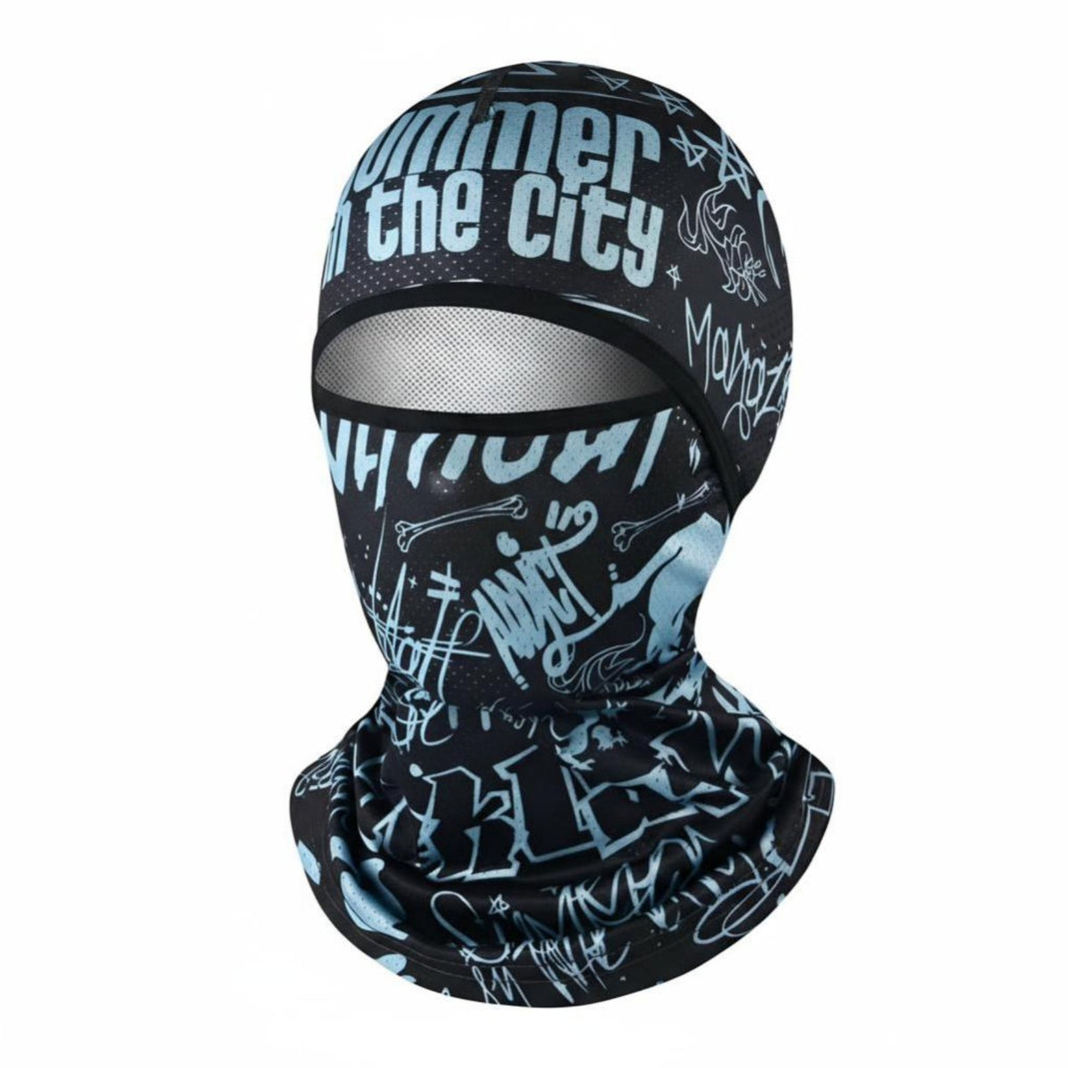 Protection Face Cover, Ice Silk Full Head Cover, Summer Neck Gaiter for Outdoor Cycling & Fishing, Unisex, Random Design