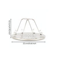 Compact Folding Bread Toast Rack Raised Wire Support Foldable Toast Rack for Barbecue