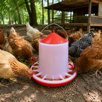 Poultry Feeder, Thickened Chicken Feeder for Backyard, Anti Spill Chick Feeder Bucket for Outdoor Poultry Farming