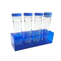 Acrylic Testing Tube Organizer with Lids Transparent Testing Tube Organizer with Tubes High Clearness Holder for Teachers
