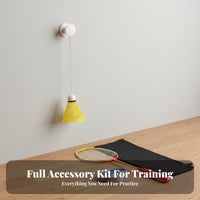 Badminton Bounce Practice Tool Play At Home Bounce Badminton Practice Set Elastic Rope Shuttlecock Practice Tool Adjustable