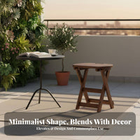 Foldable Design X-Shaped Frame Folding Stool Space-Saving Household Furniture Sturdy Portable Seat Easy to Use for Homeowners, Travelers, Small Areas, Kitchen, Dining Room, Entryway