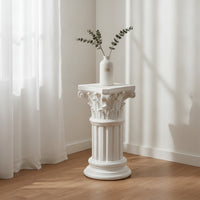 Roman Pedestal Stable Pedestal with Fluted Shaft Classical Column for Wedding Decorators, Event Planners