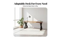 Desk with display Riser Minimalist Design Workstation Integrated Shelf Home Furniture for Students, gaming hobbyists, Bedroom, Study Room