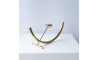 Stainless Steel Candle Holder Minimalist Decor Piece Angled Support