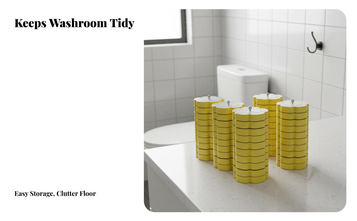 Toilet Brush Wall-Mountable Toilet Cleaning System Touch Disposal for Lavatory