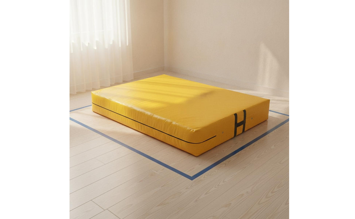Gymnastics Mat with Handle Portable Foldable Exercise Mat with Handles Anti-Tear for Kids
