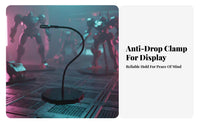 Snake Bone Support Stand Adjustable Pose Flexible Figure Stand Gooseneck Model Holder Easy Assembly Clear Display Base