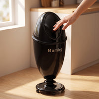 Slim Trash Can with Wheels Tall Trash Bin with Wheels Floor-Standing Mobile Garbage Can Plastic for Kitchen, Dining Room