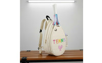 Large Capacity Tennis Backpack Portable Badminton Racket Bag Double Shoulder Straps Pickleball Racket Bag Stylish Design for Outdoor, Sports Court
