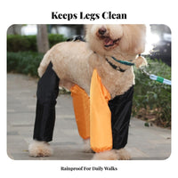 Dog Leg Protector Pants Wear-Resistant Water Resistant Dog Leg Sleeves Resistant for Rainy Days, Outdoors, Toilet Outings