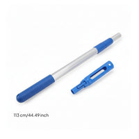 Telescoping Swimming Pool Cleaning Pole Anti-Slip Aluminum Pool Pole with Plastic Grip Ribbed Rust Proof for Spas