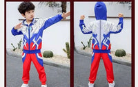 儿童男童秋冬季奥特曼衣服冬款两件套加绒加厚套装塞罗迪迦服装潮 迪迦冬款+面具手表 120cm