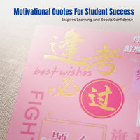 Creative Foil Notebook, Inspirational Quotes, Colorful Pages, Aesthetic Student Gift, Cute Girls Stationery