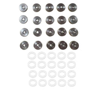 20 Pieces Anti Loose Drum Nut Metal Drum Washer Set Easy to Install Butterfly Knob for Practice Room, Stage
