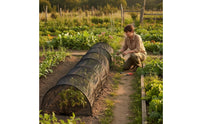 Garden Bed Tunnel Net Translucent Plant Tunnel with Tie Closure Breathable Row Cover for Gardeners, Raised Beds, Vegetable Patches, Backyard Gardens